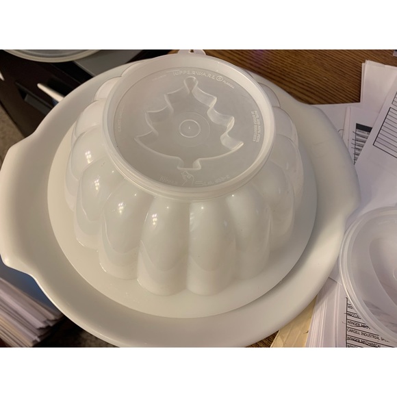 Tupperware Kitchen Vintage Tupperware Jello Molds Lids Base 6 Mold
